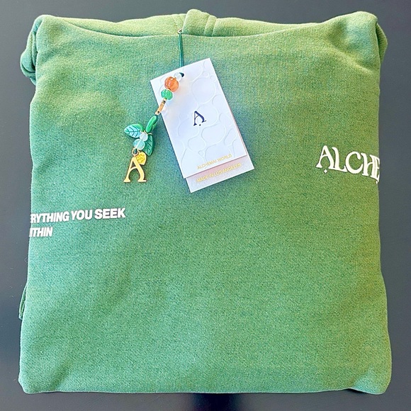 Alchemai Green One Size Oversized Bonsai Hoodie by Mai Pham - Picture 2 of 10